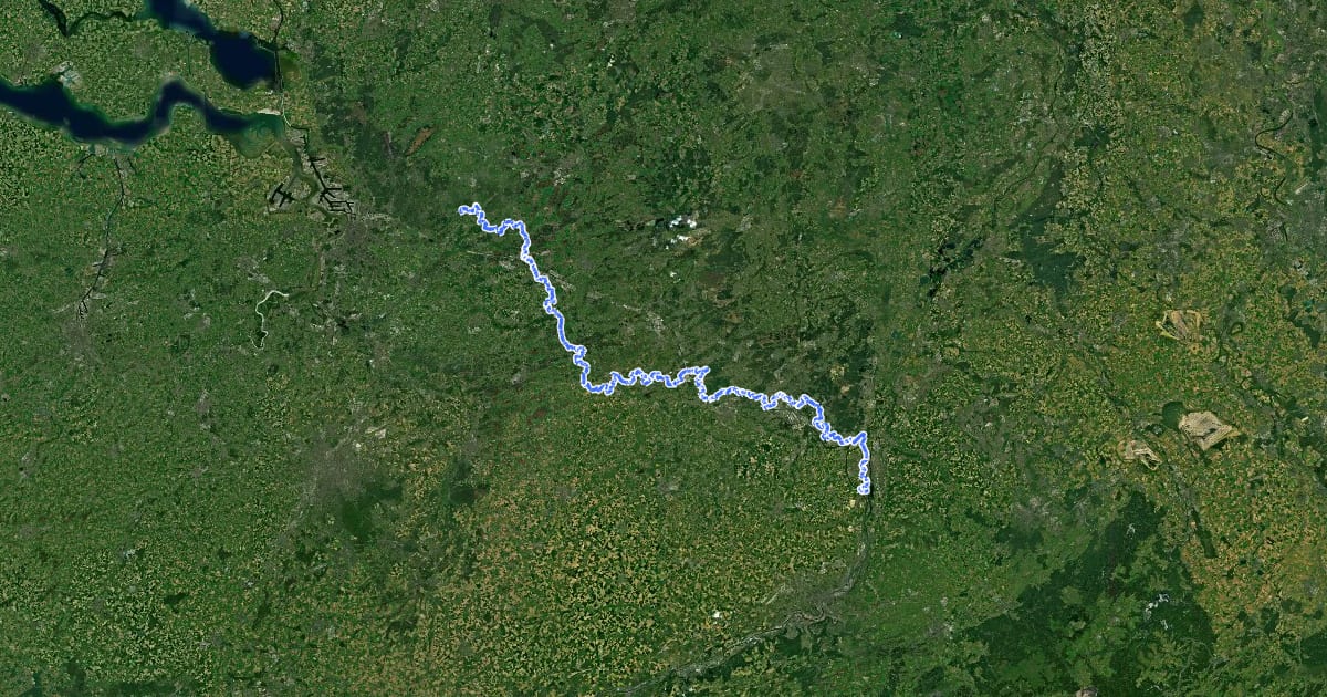 Маршрут E2 West Sectie GR 5 Belgium, Flanders South на спутниковом снимке