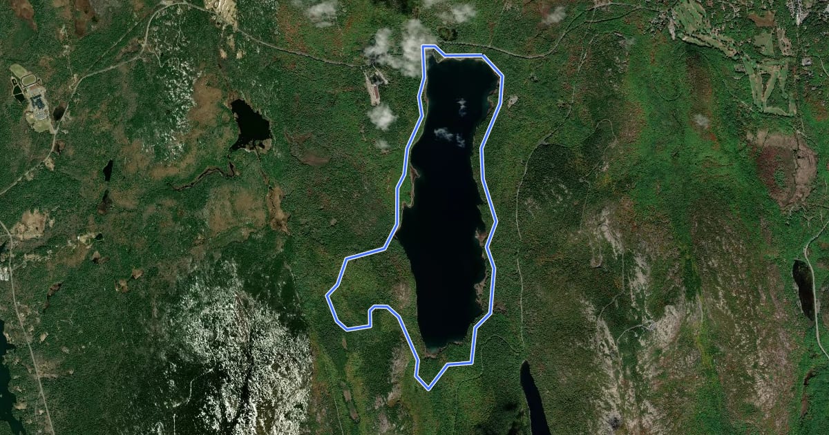 Маршрут Eagle Lake Loop на спутниковом снимке