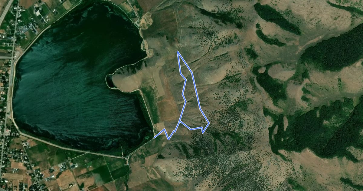 Маршрут Eagle Rise Trail на спутниковом снимке