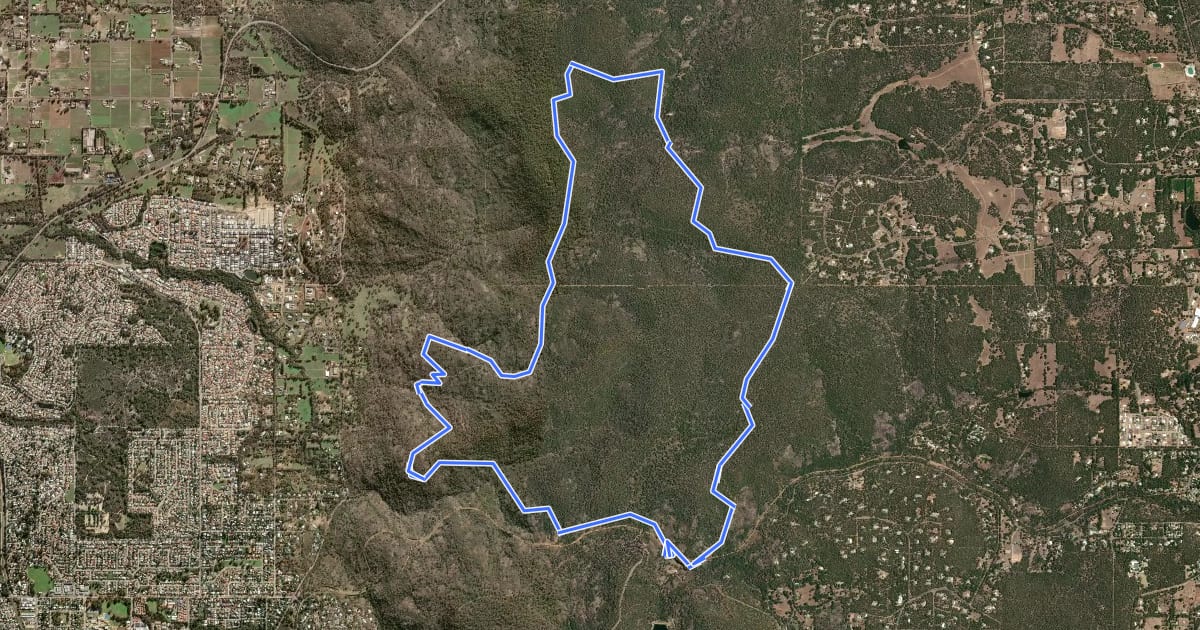 Маршрут Eagle's View Walk Trail на спутниковом снимке