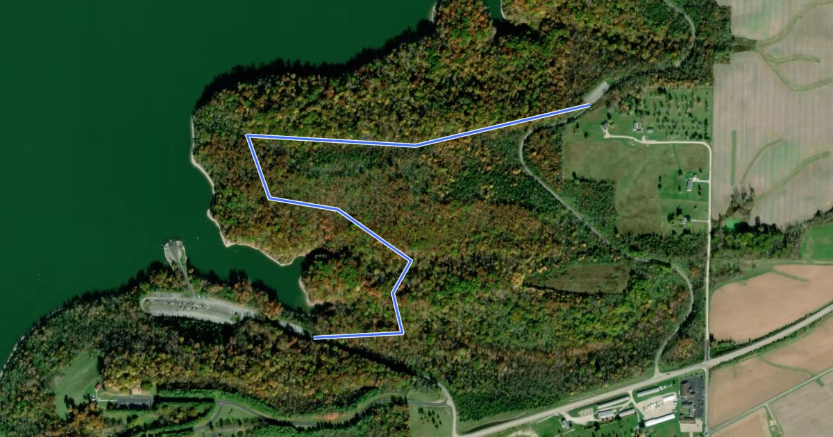 Маршрут Eagle Trail на спутниковом снимке
