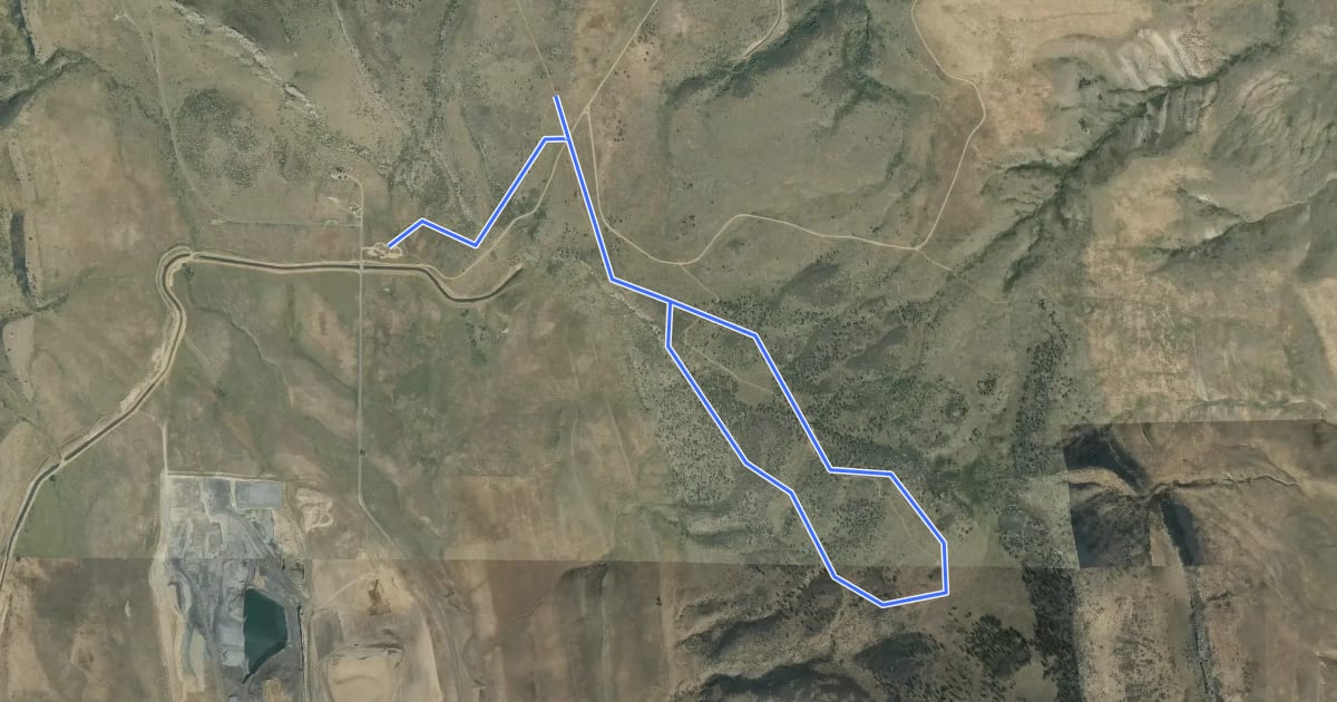 Маршрут Eagle Wind Trail на спутниковом снимке