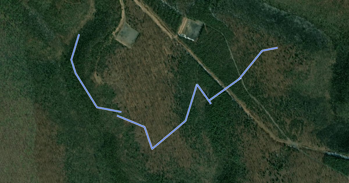 Маршрут Eagleton Railroad Trail на спутниковом снимке