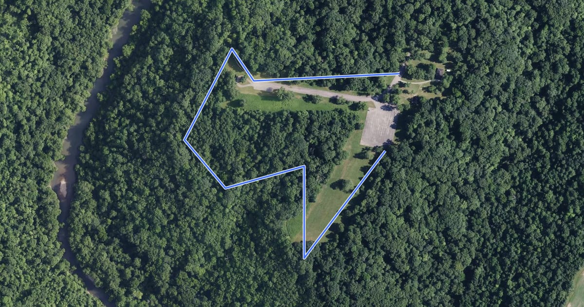 Маршрут Earthworks Trail на спутниковом снимке