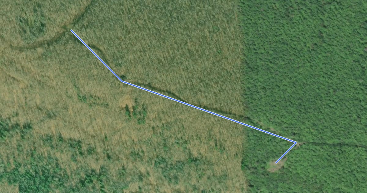 Маршрут East Bluff Overlook Access на спутниковом снимке