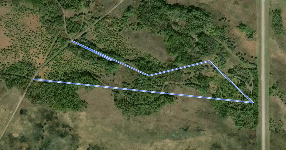 Маршрут East Butte Trail на спутниковом снимке
