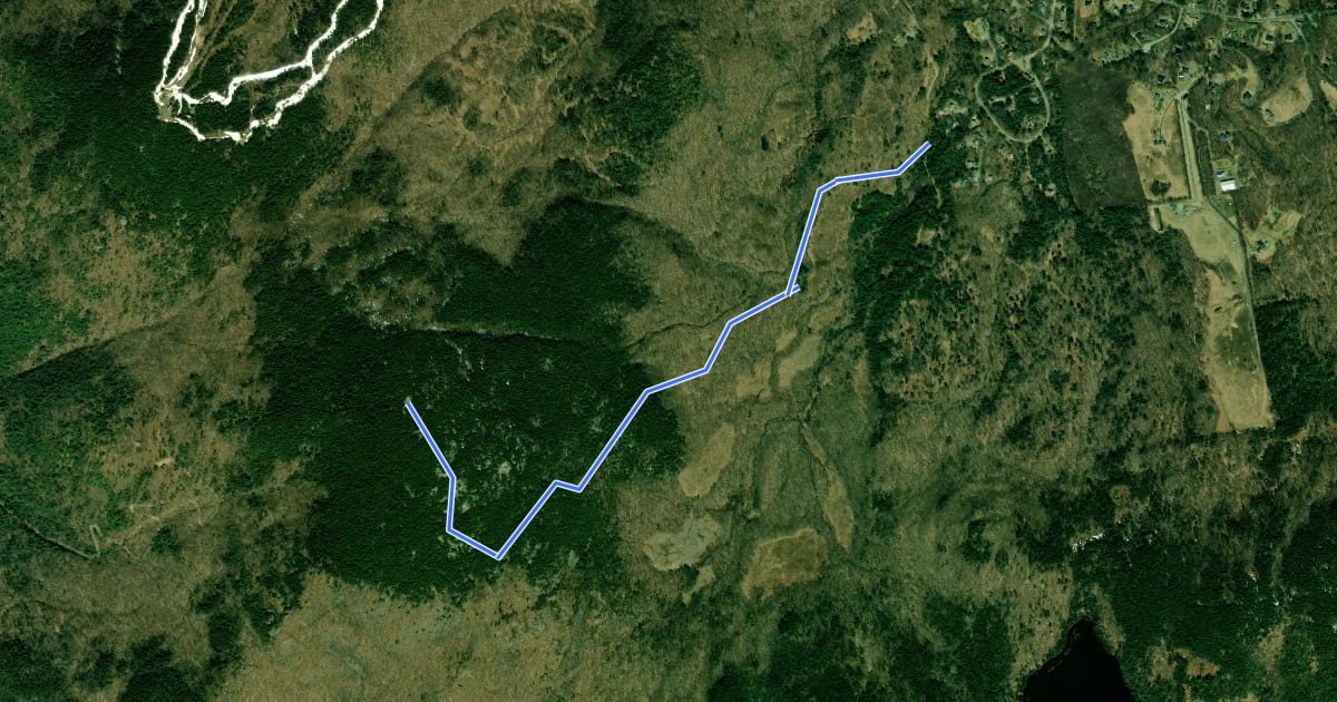 Маршрут East Gilford Trail на спутниковом снимке