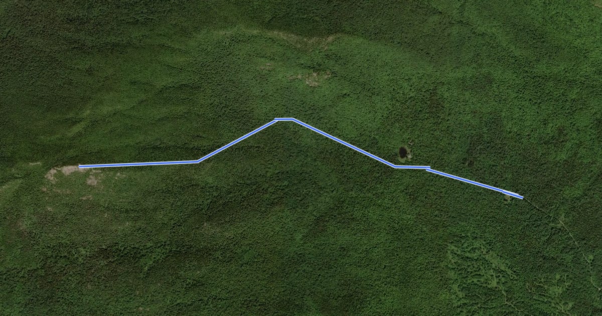 Маршрут East Hurricane Trail на спутниковом снимке