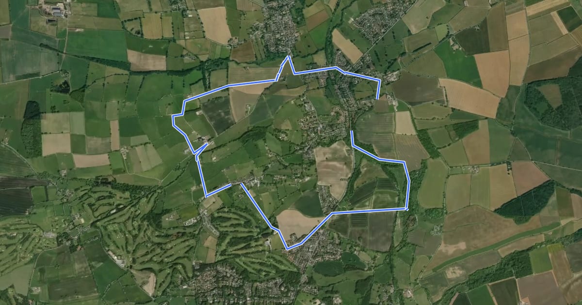 Маршрут East Keskick And Hetchell Wood 6.25 miles 3.5 hours на спутниковом снимке