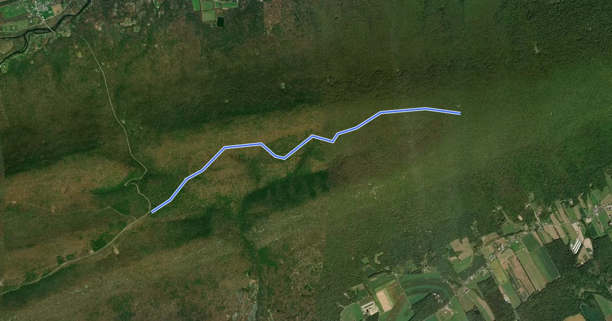 Маршрут East Kettle Road на спутниковом снимке