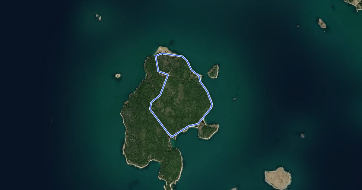 Маршрут East Loop Loop Trail на спутниковом снимке