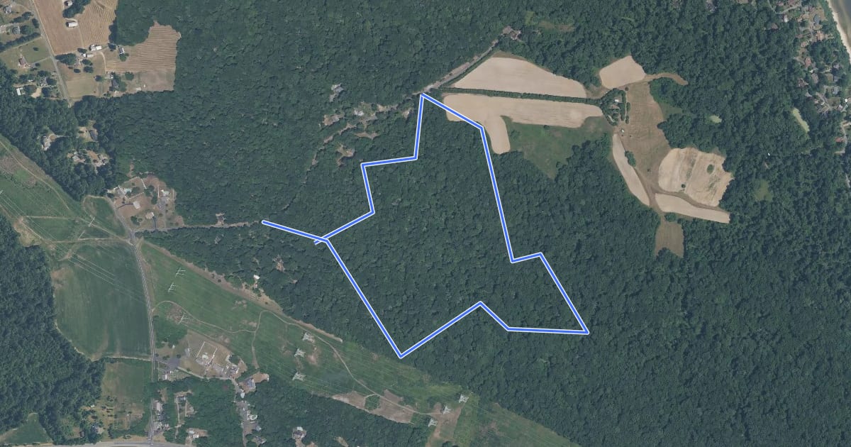 Маршрут East Loop Trail на спутниковом снимке