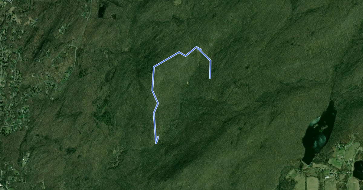 Маршрут East Mountain Loop на спутниковом снимке