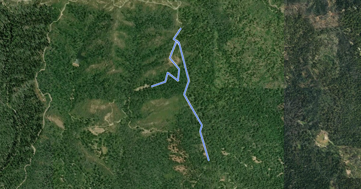 Маршрут East Ridge на спутниковом снимке