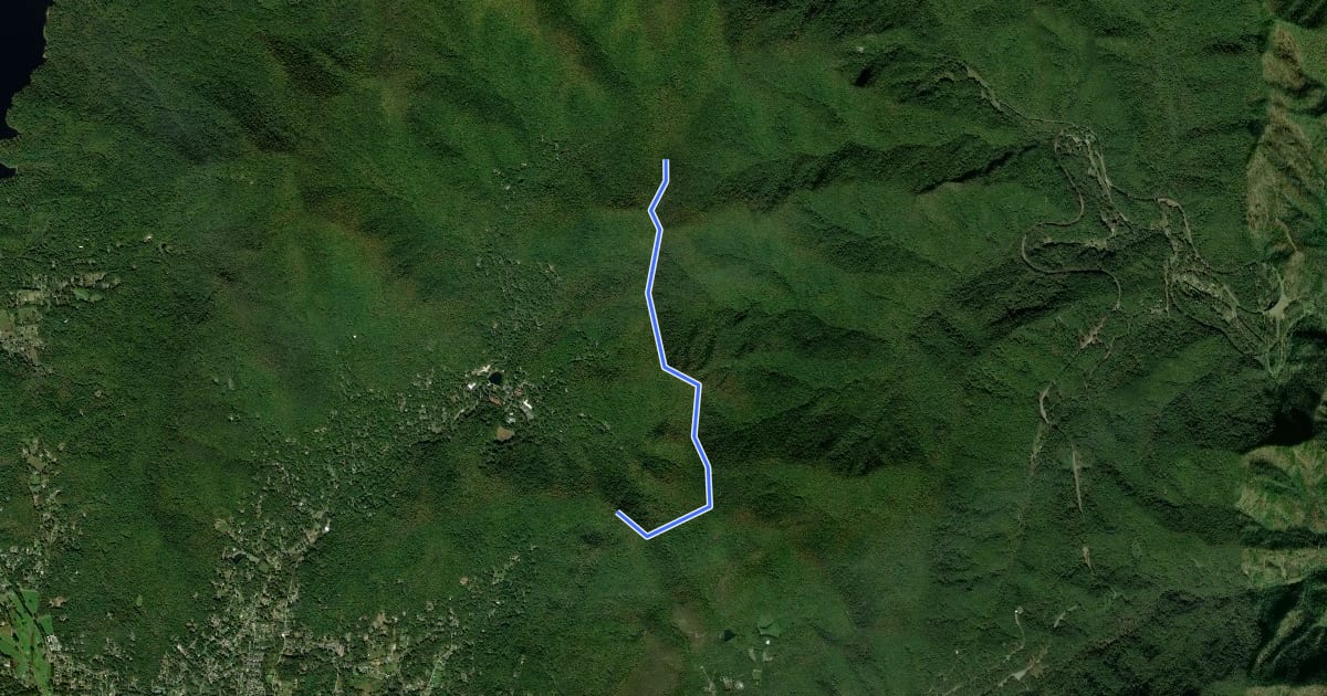 Маршрут East Ridge Trail на спутниковом снимке