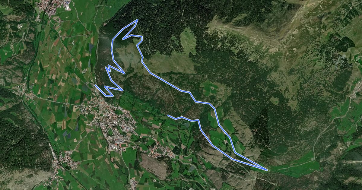 Маршрут Easy Malettes Tour на спутниковом снимке