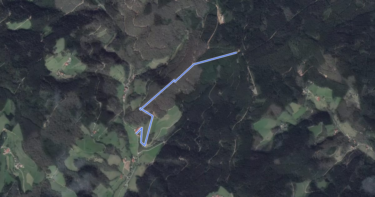 Маршрут Ebenacker - Wanderparkplatz Hintertal Einbach на спутниковом снимке