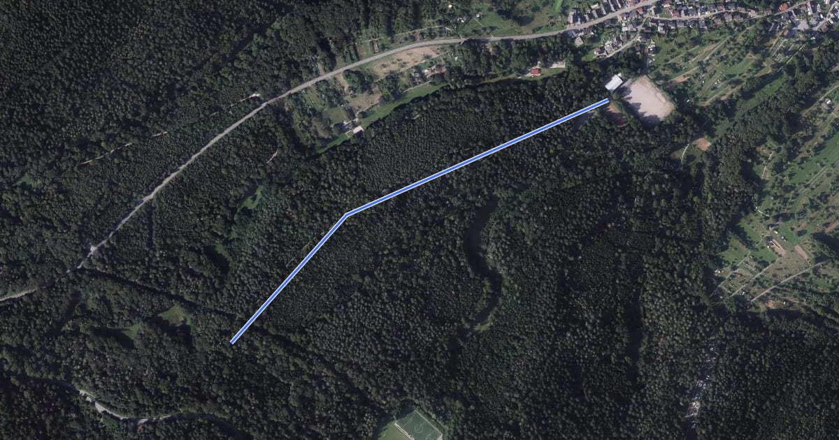 Маршрут Ebener Weg - Selbach Hinterbachweg на спутниковом снимке