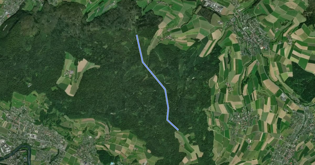 Маршрут Ebnihof Badweg Pt. 616 m - fixme на спутниковом снимке