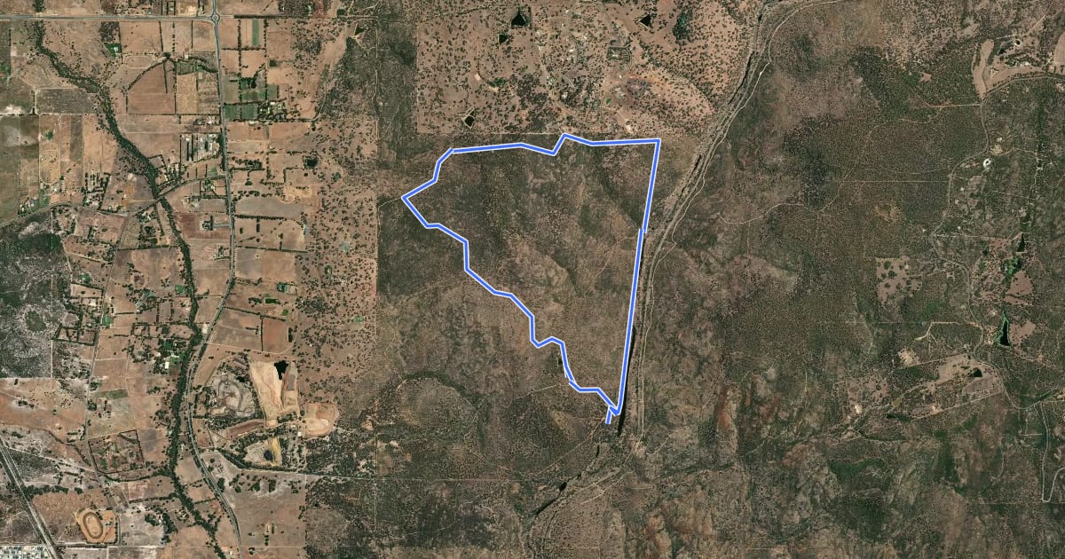 Маршрут Echidna Trail на спутниковом снимке