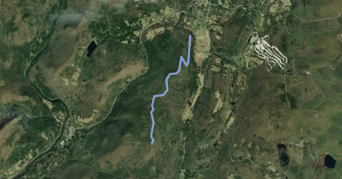 Маршрут Echo Rock Spur на спутниковом снимке
