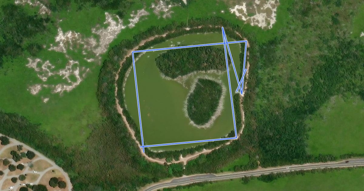 Маршрут Eco Pond на спутниковом снимке