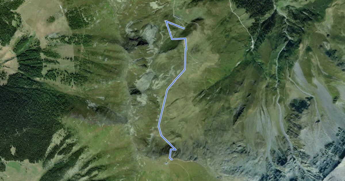 Маршрут Ecuries de Mille > Col de Mille на спутниковом снимке