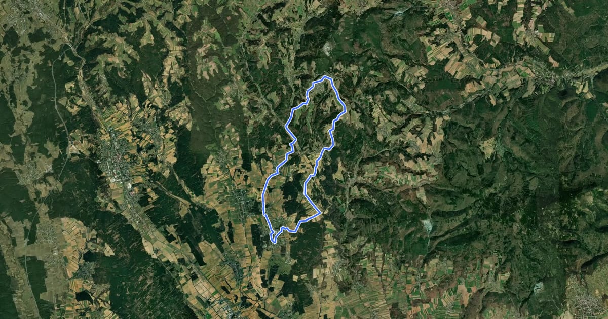 Маршрут Edelserpentin-Radweg на спутниковом снимке