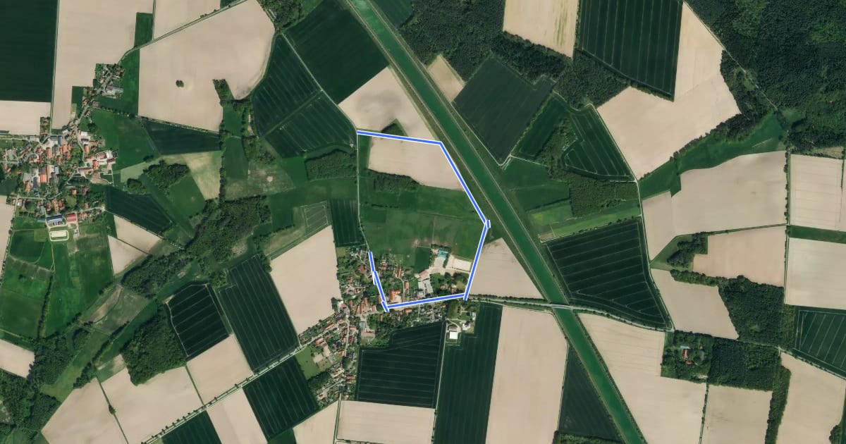 Маршрут Edendorf Rundgang 1 на спутниковом снимке