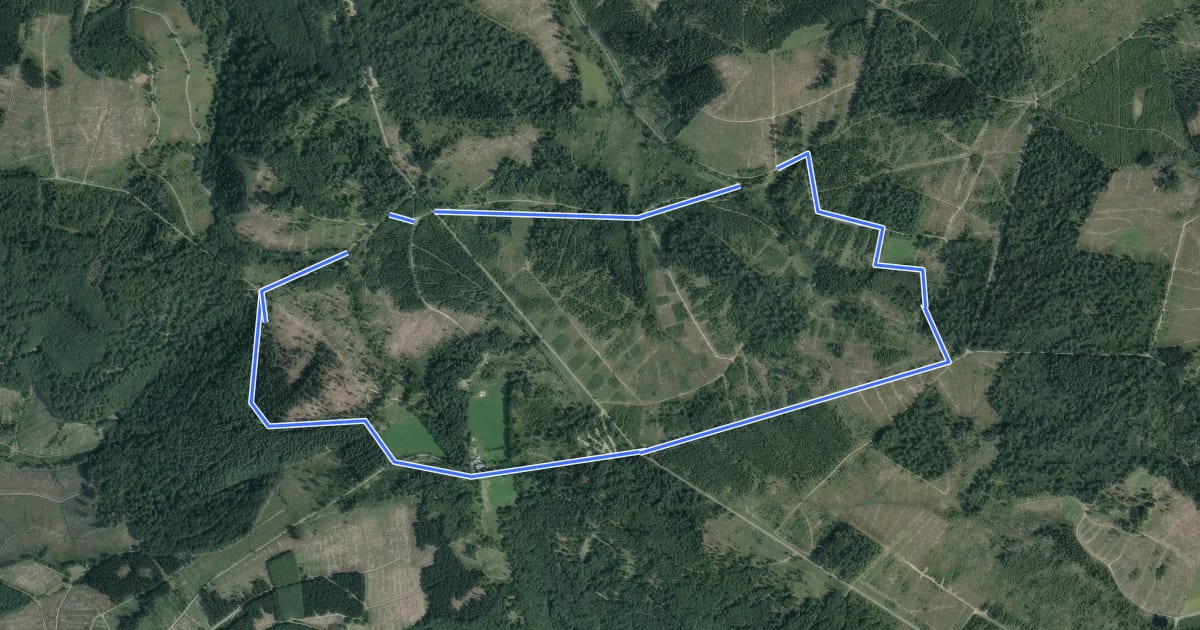 Маршрут Ederquelle Rundweg на спутниковом снимке