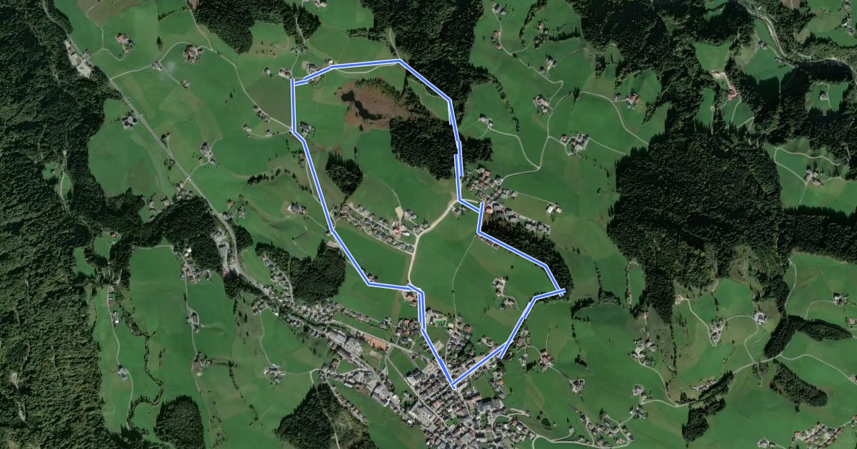 Маршрут Egelsee Winterwanderweg на спутниковом снимке