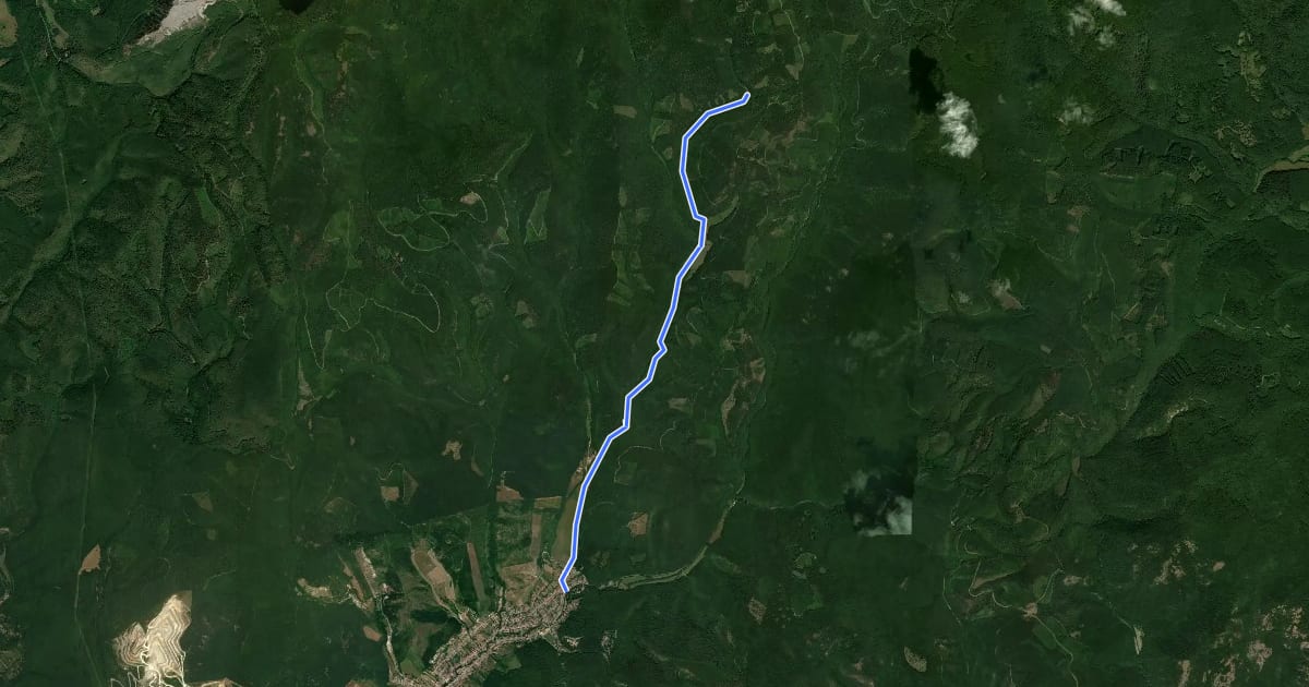 Маршрут Egeres-völgy - Samassa-ház MTB на спутниковом снимке