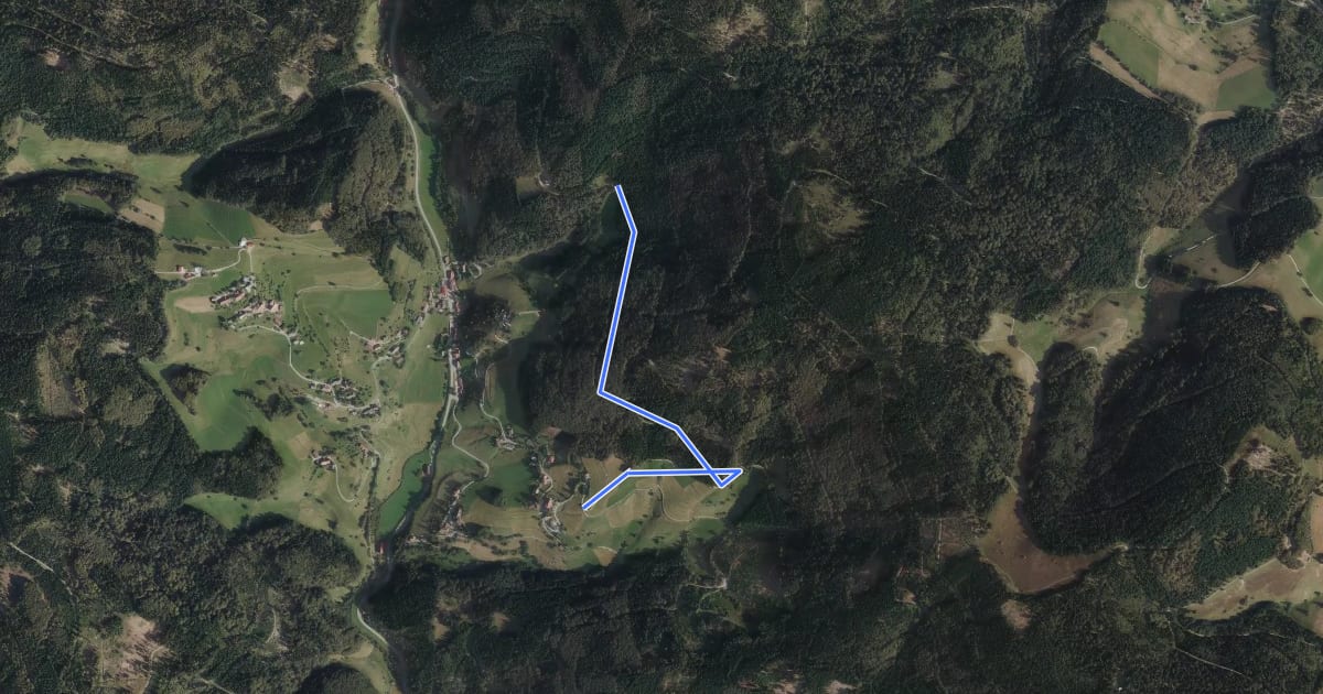 Маршрут Egerten - Bei der Silberberghütte на спутниковом снимке