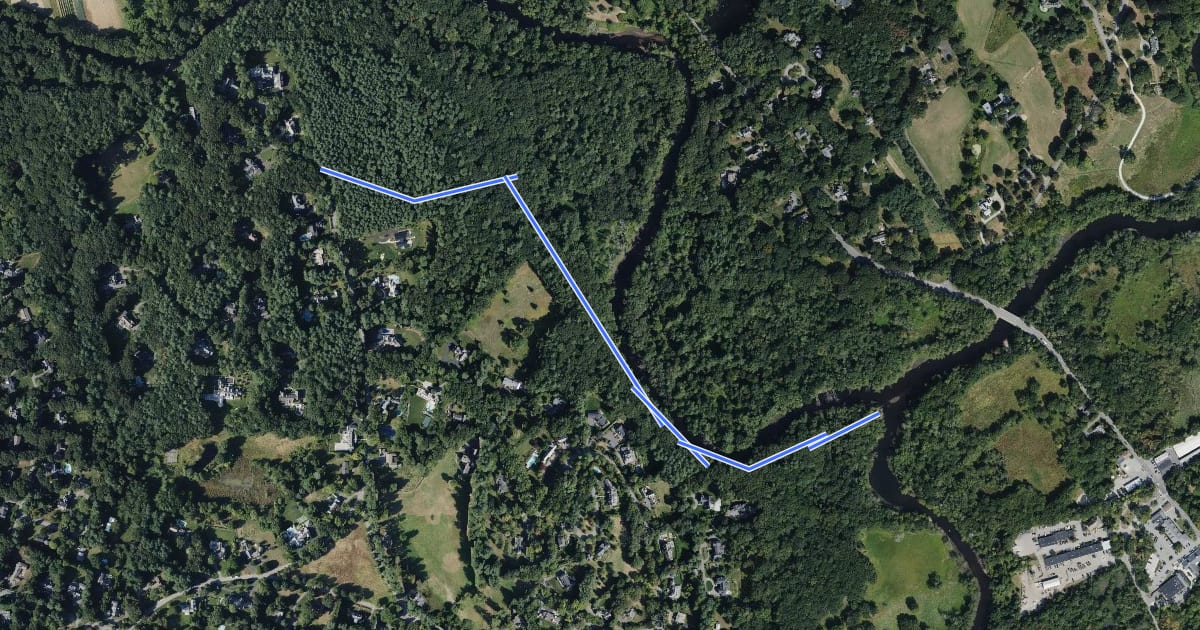 Маршрут Egg Rock Trail на спутниковом снимке