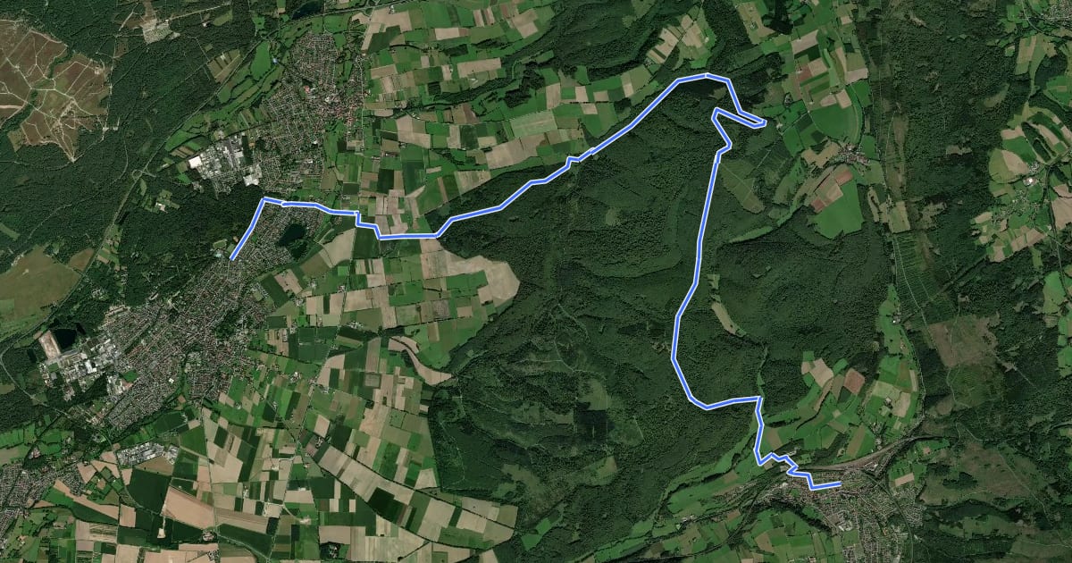 Маршрут Egge-Nord-Route на спутниковом снимке