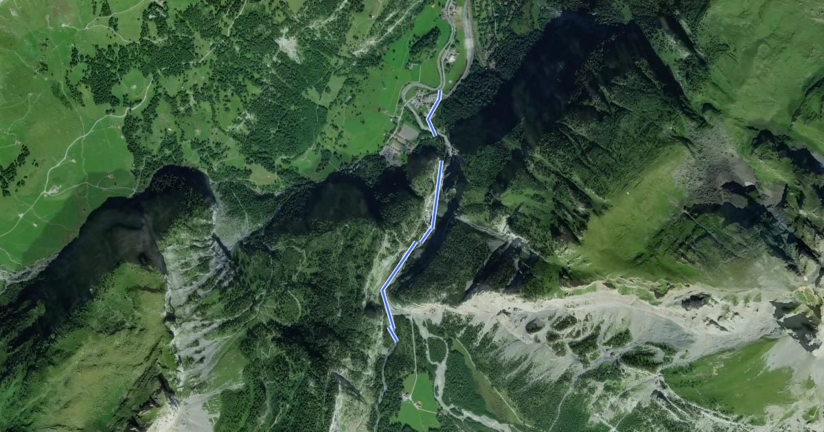 Маршрут Eggenschwand - Gastern/Waldhaus на спутниковом снимке