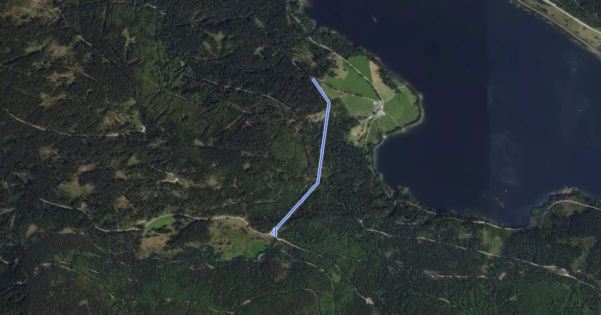 Маршрут Ehemalige Krummensäge - Kirschbaumweg на спутниковом снимке