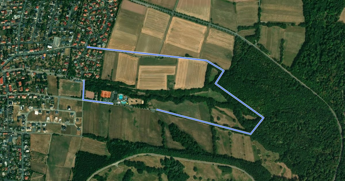 Маршрут Ehlen, E1 на спутниковом снимке