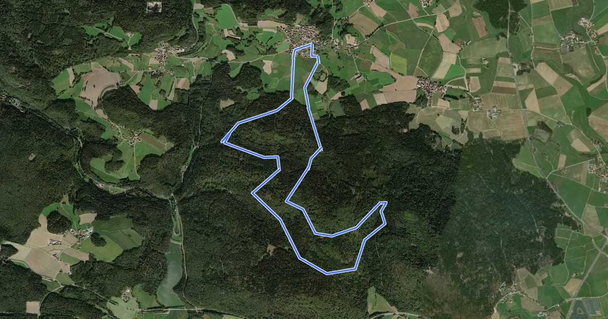 Маршрут Eibensteinweg T 5 на спутниковом снимке