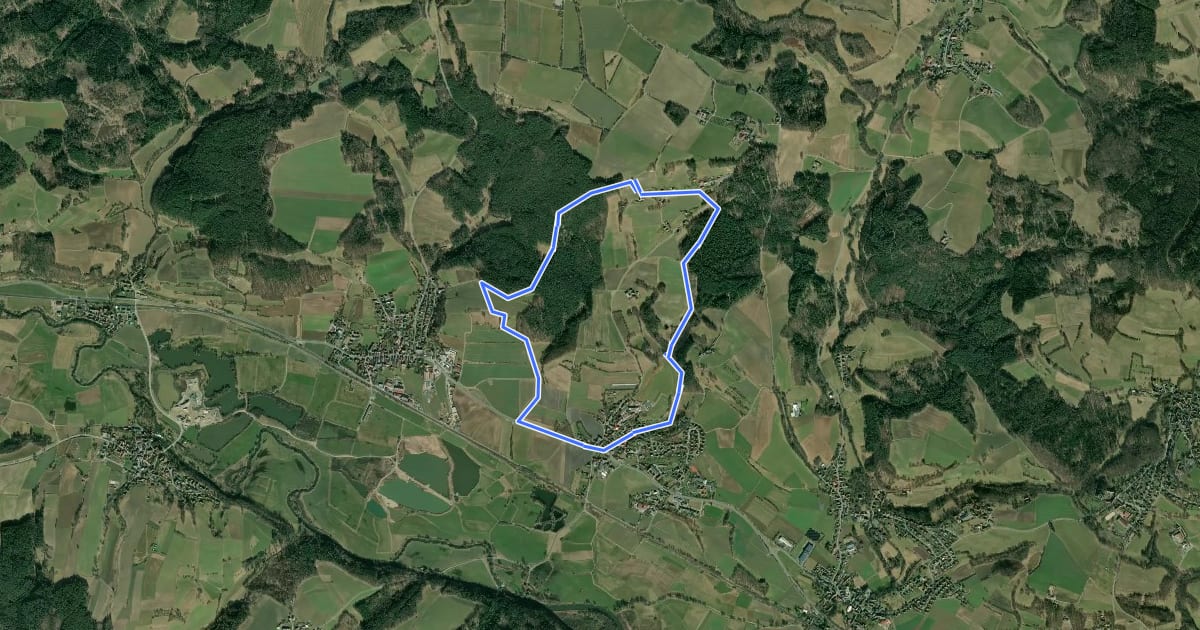 Маршрут Eichbergweg на спутниковом снимке