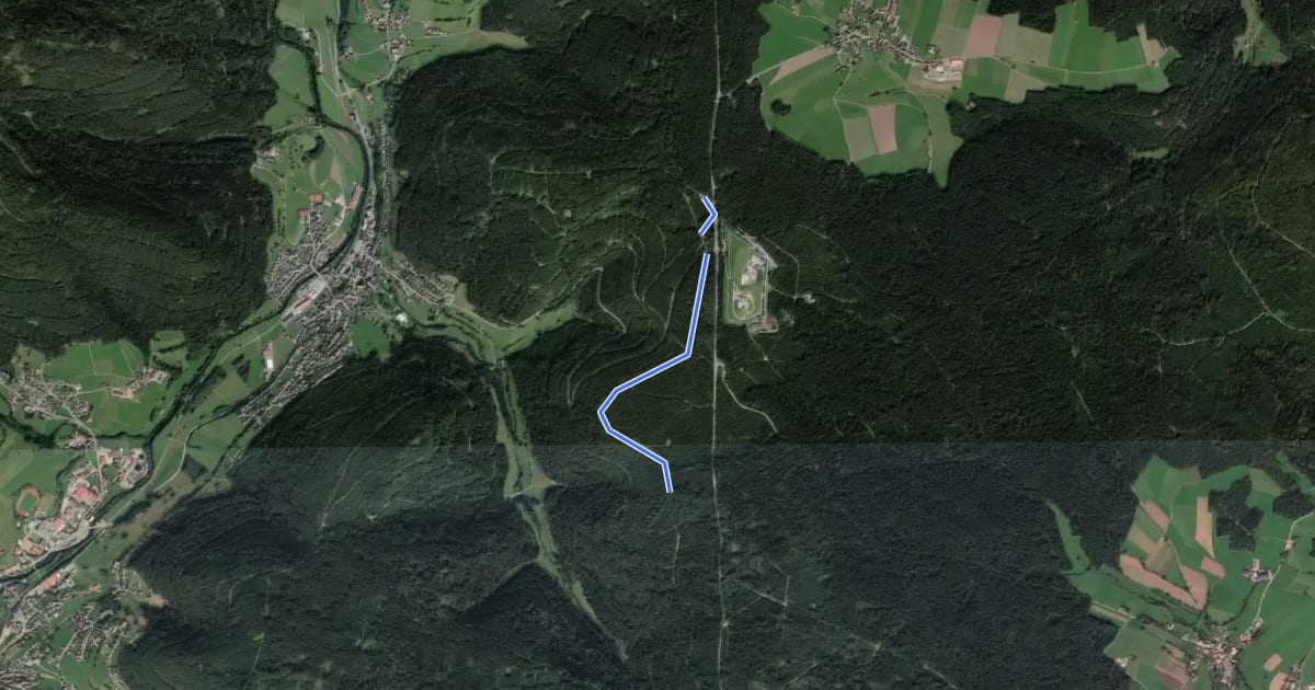 Маршрут Eichbrönnle - Oberer Kienbergweg на спутниковом снимке