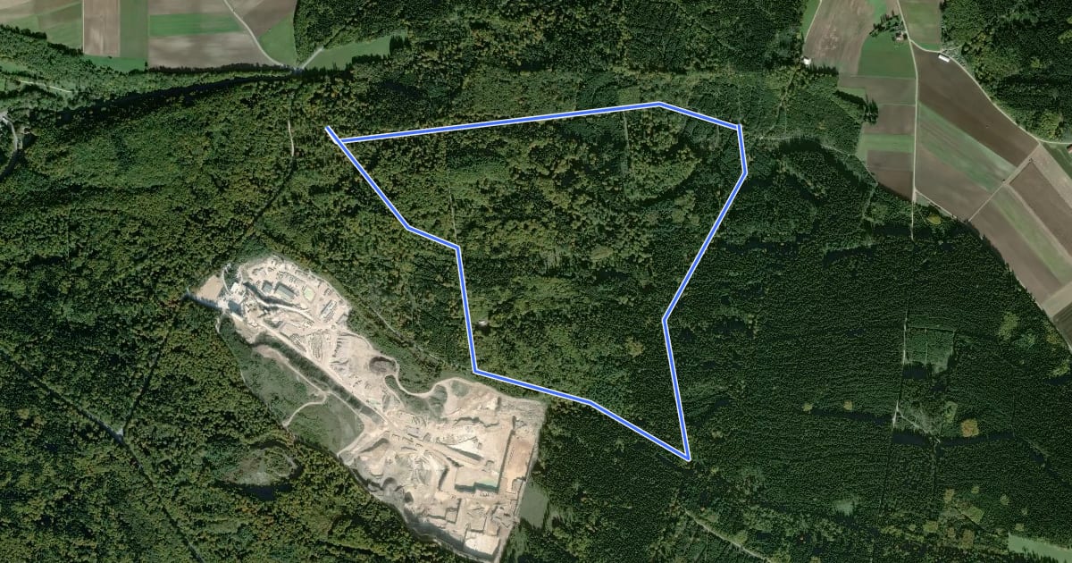 Маршрут Eichelbergweg на спутниковом снимке