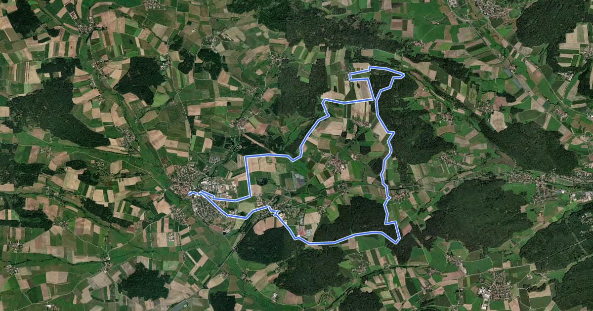 Маршрут Eichhörnchenweg на спутниковом снимке