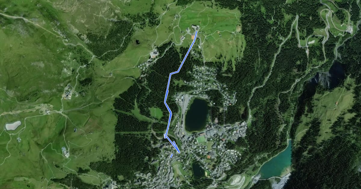 Маршрут Eichhörnliweg на спутниковом снимке