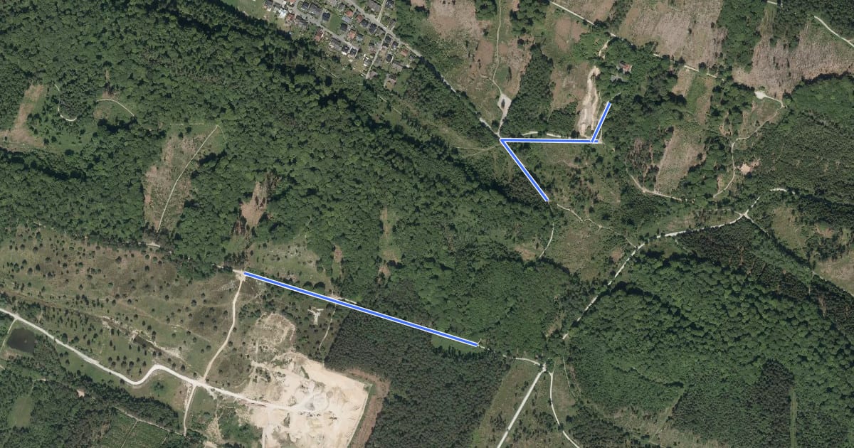 Маршрут Eidechsenpfad (Zuweg Naturfreundehaus) на спутниковом снимке