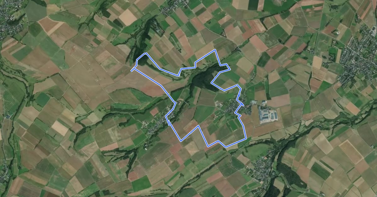 Маршрут EifelSchleife Berg und Tal на спутниковом снимке