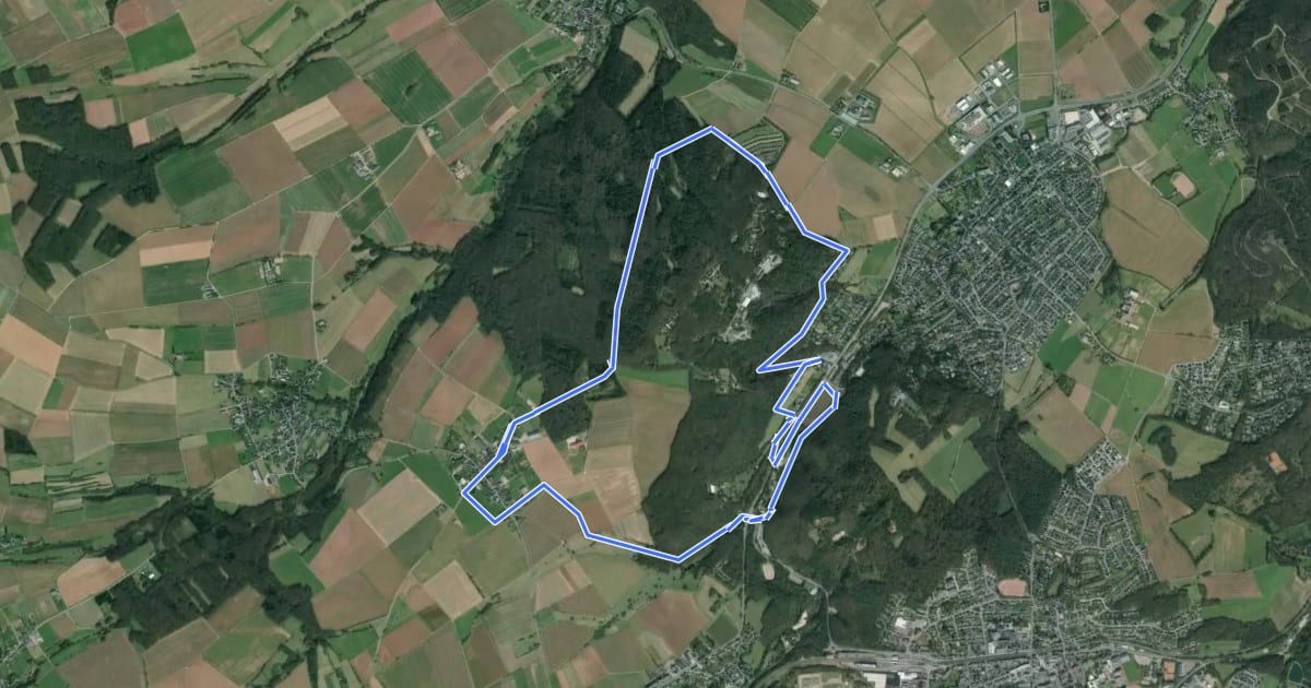 Маршрут EifelSchleife Vom Mühlensee zum Eifelblick на спутниковом снимке