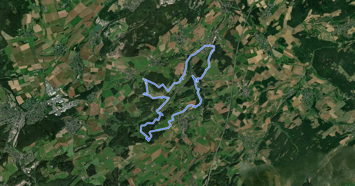 Маршрут EifelSpur Wasser für Köln на спутниковом снимке