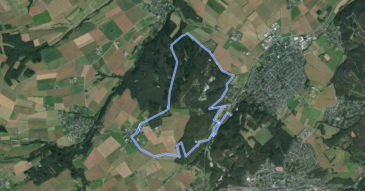Маршрут Eifeltor Panorama - Route на спутниковом снимке