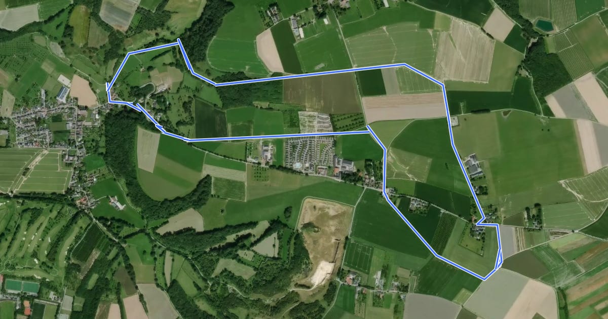 Маршрут Eijsden-Margraten Be4 Bemelerberg на спутниковом снимке